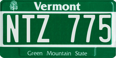 VT license plate NTZ775