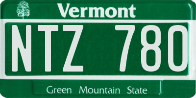 VT license plate NTZ780