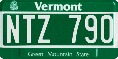 VT license plate NTZ790