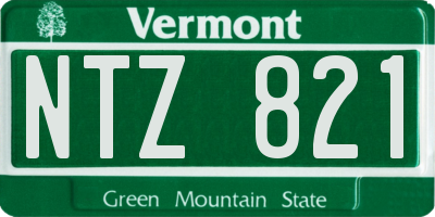 VT license plate NTZ821