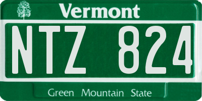 VT license plate NTZ824