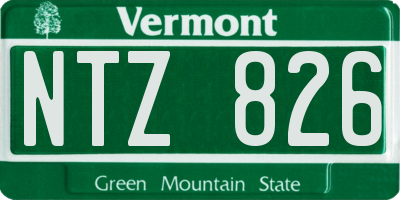 VT license plate NTZ826