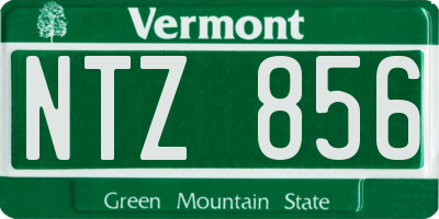 VT license plate NTZ856