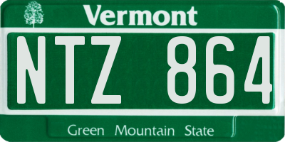 VT license plate NTZ864
