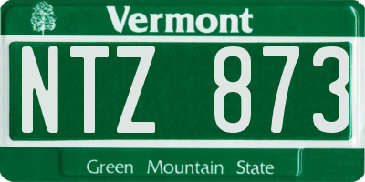 VT license plate NTZ873