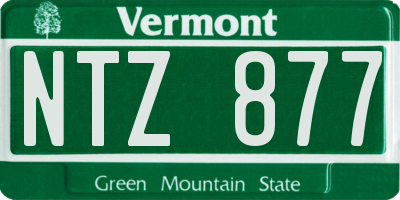 VT license plate NTZ877