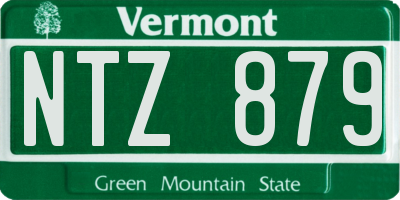 VT license plate NTZ879
