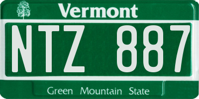 VT license plate NTZ887