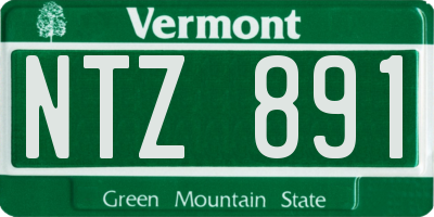 VT license plate NTZ891