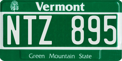 VT license plate NTZ895