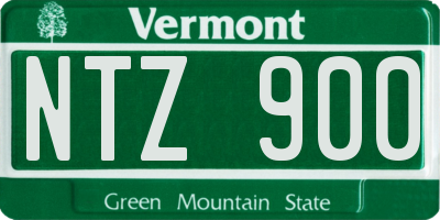 VT license plate NTZ900