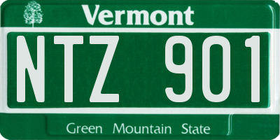 VT license plate NTZ901