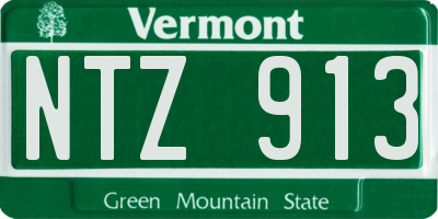 VT license plate NTZ913