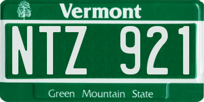 VT license plate NTZ921