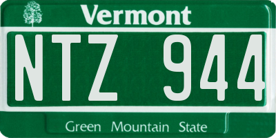 VT license plate NTZ944