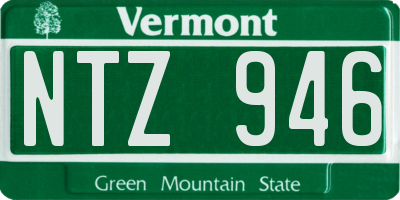 VT license plate NTZ946