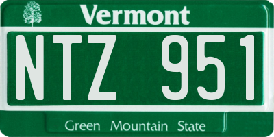 VT license plate NTZ951