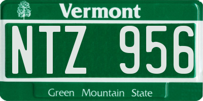 VT license plate NTZ956