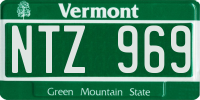 VT license plate NTZ969