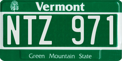 VT license plate NTZ971