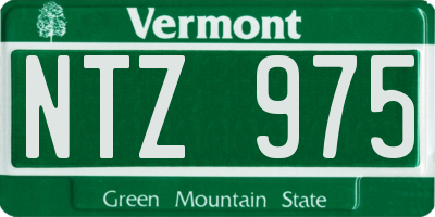 VT license plate NTZ975