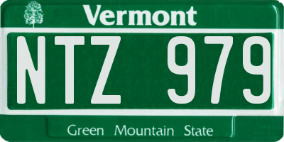 VT license plate NTZ979