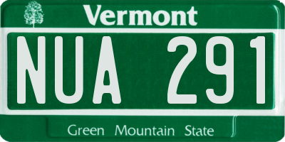 VT license plate NUA291