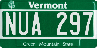 VT license plate NUA297