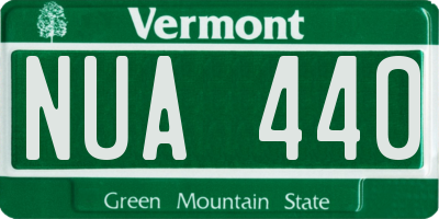 VT license plate NUA440