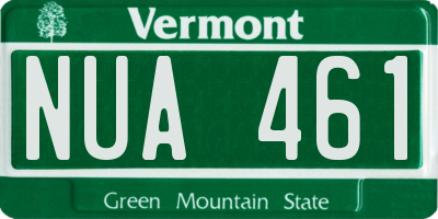 VT license plate NUA461