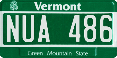 VT license plate NUA486