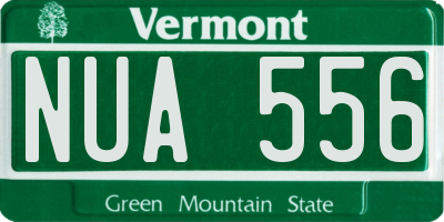 VT license plate NUA556