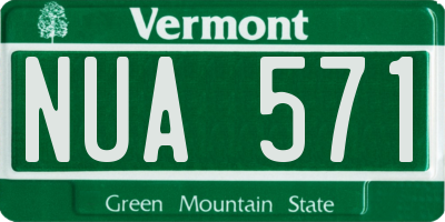 VT license plate NUA571