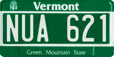 VT license plate NUA621