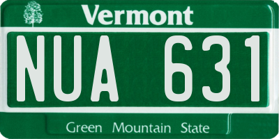 VT license plate NUA631