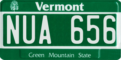 VT license plate NUA656