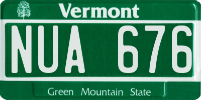 VT license plate NUA676