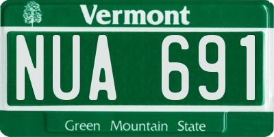 VT license plate NUA691