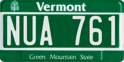 VT license plate NUA761