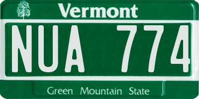 VT license plate NUA774