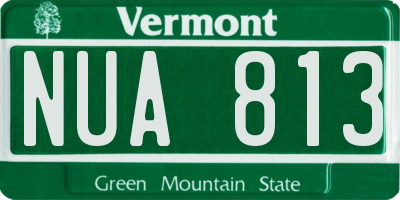 VT license plate NUA813