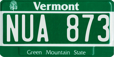 VT license plate NUA873