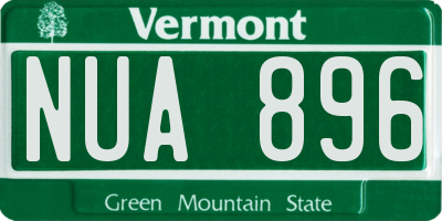 VT license plate NUA896