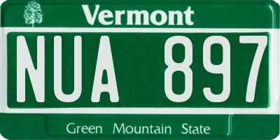 VT license plate NUA897