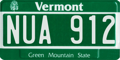 VT license plate NUA912