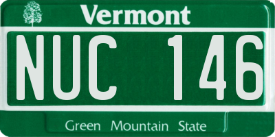 VT license plate NUC146