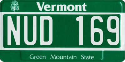 VT license plate NUD169