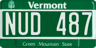 VT license plate NUD487
