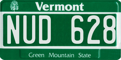 VT license plate NUD628