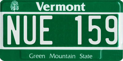 VT license plate NUE159